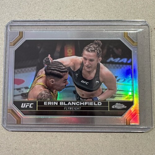 2024 Topps Chrome UFC - ERIN BLANCHFIELD - Silver Refractor Card #65