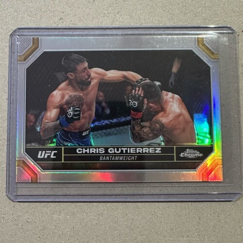 2024 Topps Chrome UFC - CHRIS CUTIERREZ - Silver Refractor Card #44