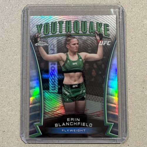 2024 Topps Chrome UFC - ERIN BLANCHFIELD - YOUTHQUAKE Case Hit Refractor #YQK-1