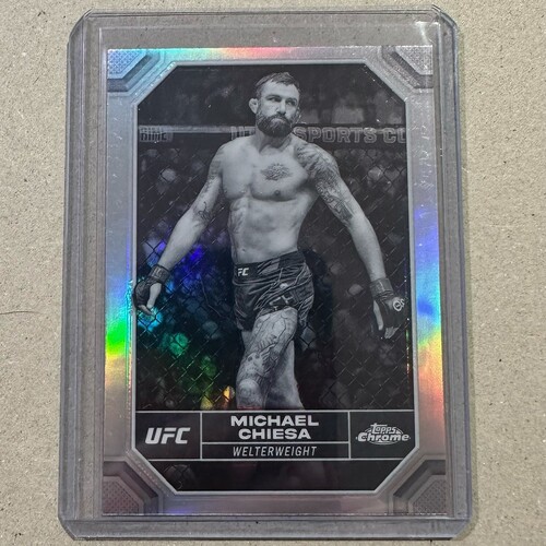 2024 Topps Chrome UFC - MICHAEL CHIESA - Negative Refractor #137