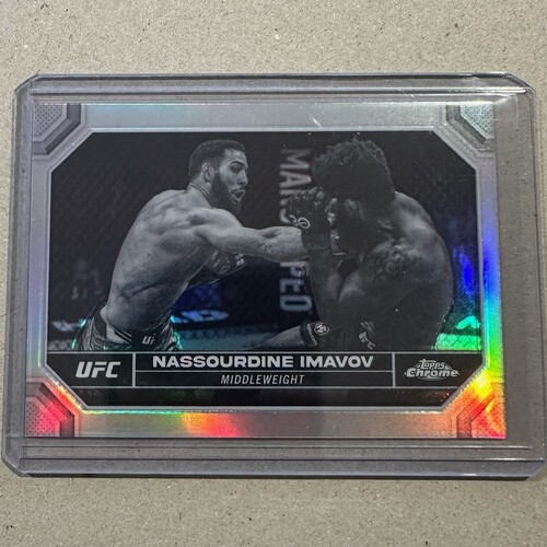 2024 Topps Chrome UFC - NASSOURDINE IMAVOV - Negative Refractor #145