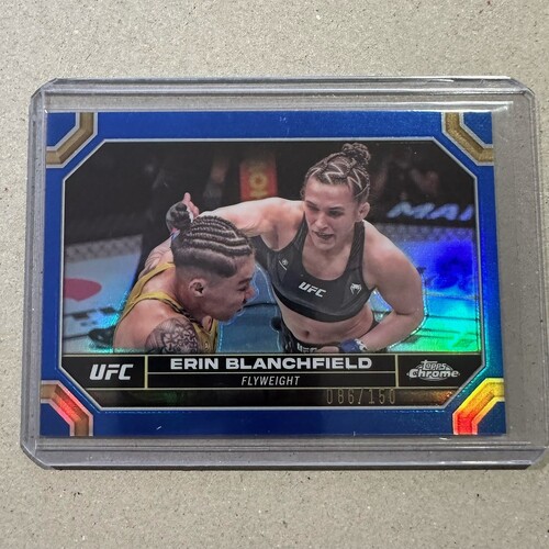 2024 Topps Chrome UFC - ERIN BLANCHFIELD Blue Refractor 086/150 #65