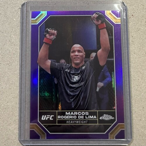 2024 Topps Chrome UFC - MARCOS ROGERIO DE LIMA - Purple Refractor #123