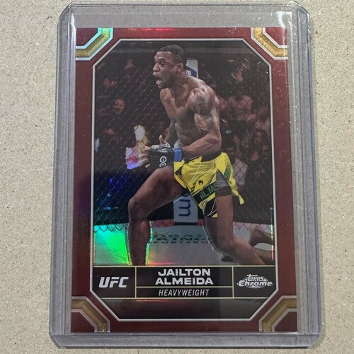 2024 Topps Chrome UFC - JAILTON ALMEIDA - Magenta Refractor #86