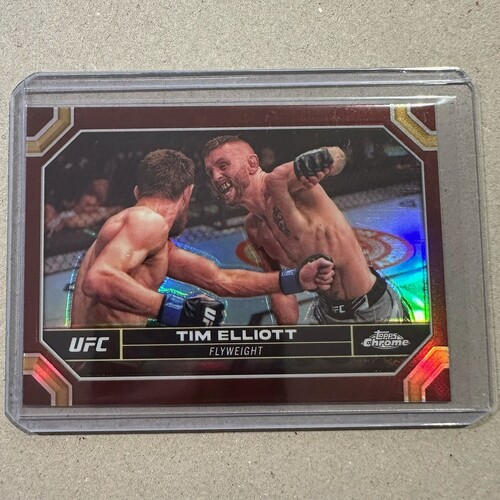 2024 Topps Chrome UFC - TIM ELLIOTT - Magenta Refractor #185