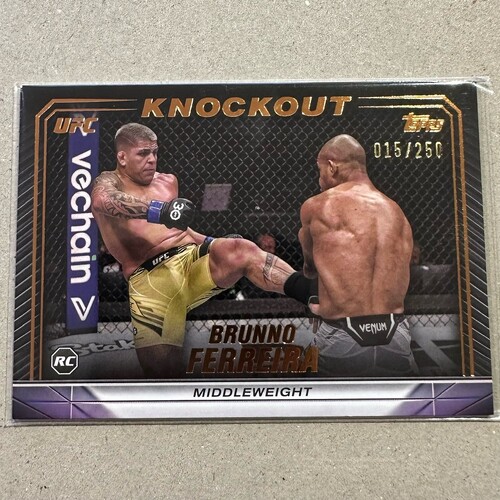 2024 Topps Knockout UFC - BRUNNO FERREIRA - Bronze 015/250 #77