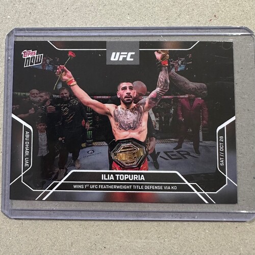 2024 UFC Topps Now - UFC 308 - ILIA TOPURIA #27 BASE CARD