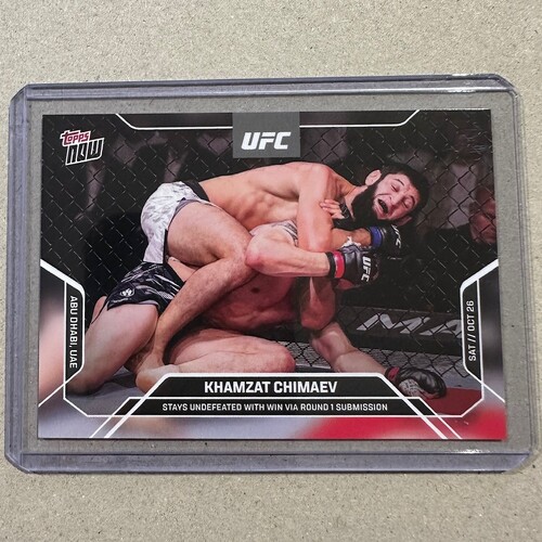 2024 UFC Topps Now - UFC 308 - KHAMZAT CHIMAEV #28 BASE CARD