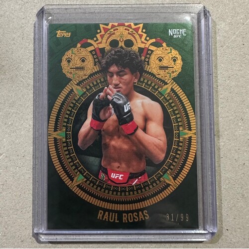 2024 Topps Noche UFC - RAUL ROSAS - GREEN 31/99 #7D