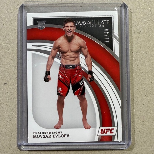 2022 Panini Immaculate Collection UFC - MOVSAR EVLOEV RC ROOKIE 11/49 #27