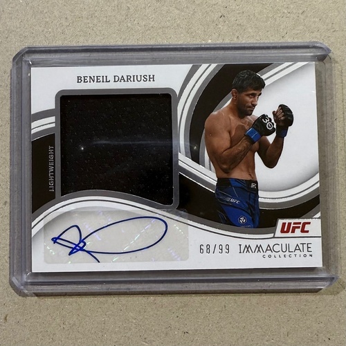 2023 Panini Immaculate Collection UFC - BENEIL DARIUSH PATCH AUTO 68/99 #PM-BDR