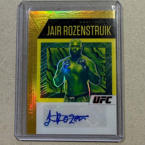 2021 Panini Chronicles UFC - JAIR ROZENSTRUIK Flux Auto Gold 09/10 #FA-JRZ