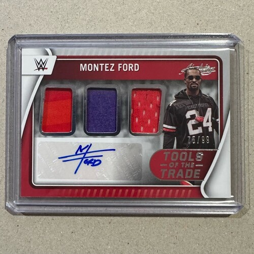 2022 Panini Chronicles WWE - MONTEZ FORD - Tools of the Trade Relic AUTO #TT-MZF