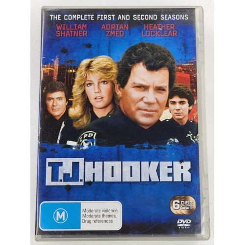 T.J. Hooker Season 1 & 2 (DVD, 1982) William Shatner Drama Region 4