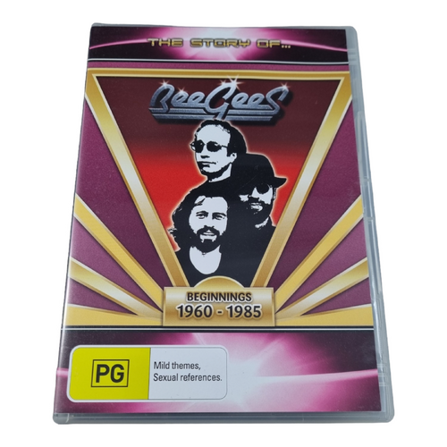 The Story Of Bee Gees - Beginnings 1960 - 1985 (DVD, 1987) - All Regions Condition: Very good