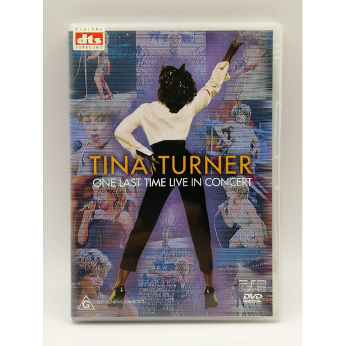 TINA TURNER - One Last Time: Live In Concert DVD