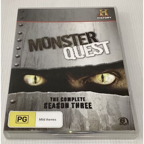 Monster Quest Season 3 DVD 6 Disc Set Region 4 Free Post Complete Season Three