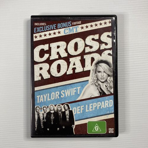 Taylor Swift Cross Roads Def Leppard CMT DVD R1 NTSC VGC Free Postage